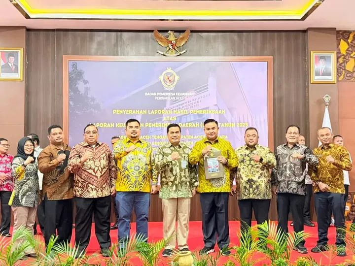 Raih Opini WTP Ke-9 Kali, Bupati Aceh Tenggara Hadiri Penyerahan LKPD