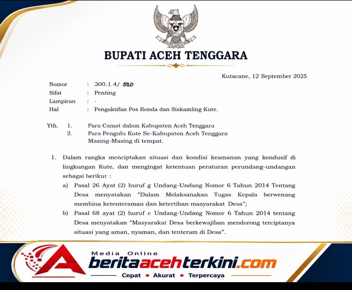 Surat Bupati Sudah Ada, Warga Desak Pos Ronda Segera Aktif