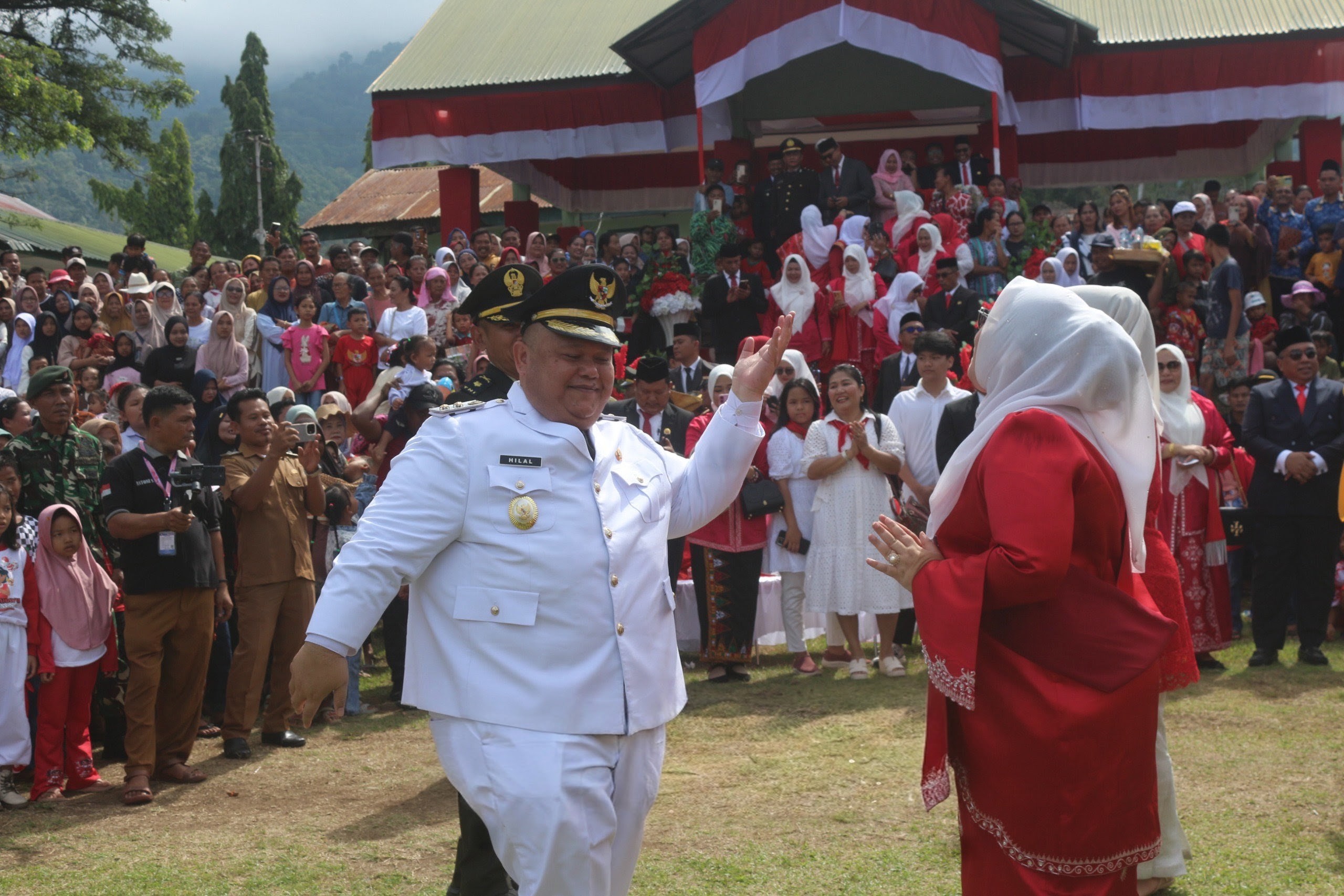 Wabup Heri Al Hilal Pimpin Upacara HUT RI ke-81 di Lawe Sigala-gala, Ribuan Warga Hadir