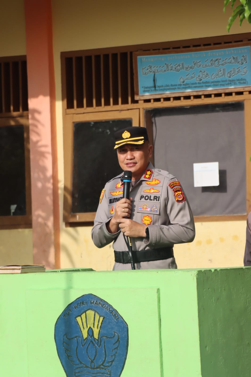 Contohkan Alumni Jadi Kapolda, Kapolres Agara Pacu Semangat Siswa SMPN 1 Kutacane