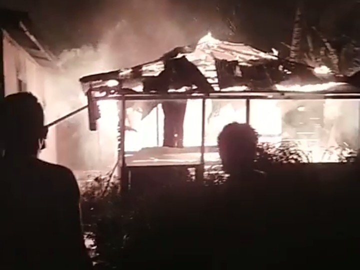 Satu Rumah Warga Desa Terutung Pedi Aceh Tenggara Ludes Terbakar